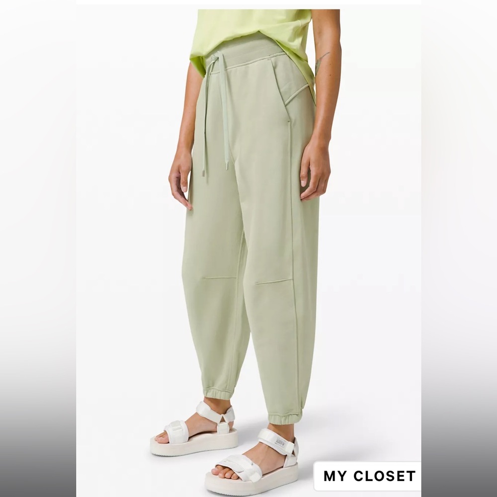 Relaxed Fit Super-High Rise French Terry Full Length Jogger
